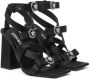 Versace Medusa sandalen met strikdetail Zwart - Thumbnail 2