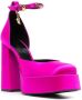 Versace Medusa satijnen pumps Roze - Thumbnail 2