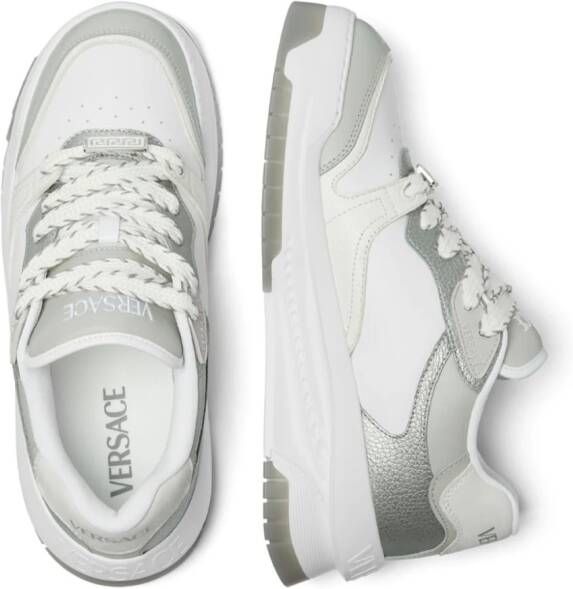 Versace Odissea leren sneakers Grijs