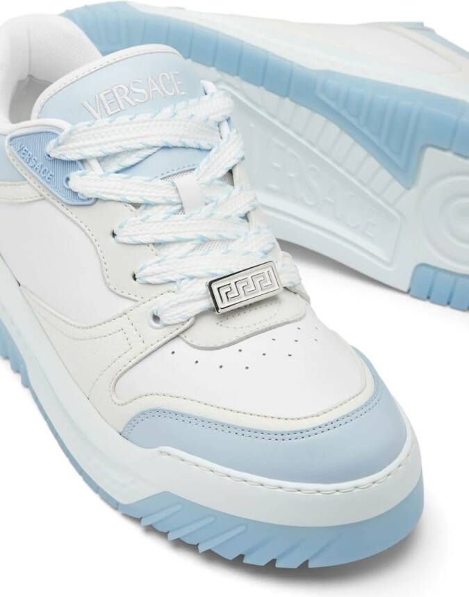 Versace Odissea leren sneakers Wit