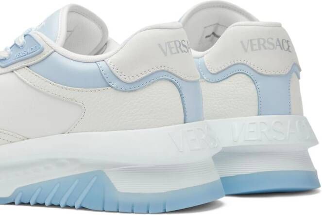 Versace Odissea leren sneakers Wit