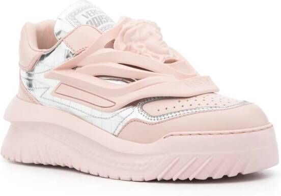 Versace Odissea leren sneakers Roze