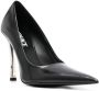 Versace Pin Point leren pumps Zwart - Thumbnail 2