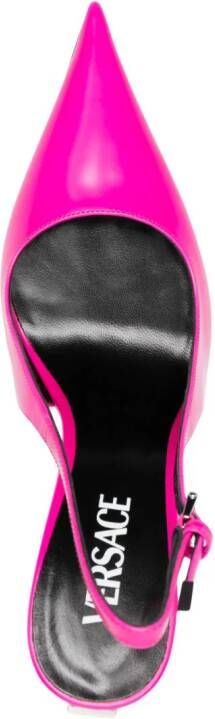 Versace Pin Point slingback pumps Roze