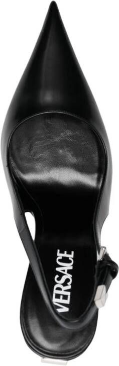 Versace Pin Point slingback pumps Zwart
