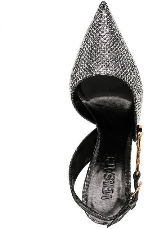 Versace Safety Pin pumps Zilver