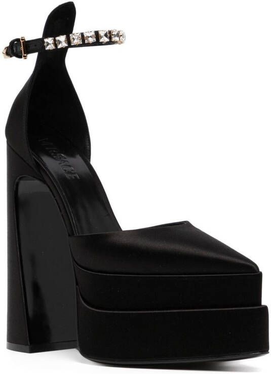 Versace Sandalen met plateauzool Zwart