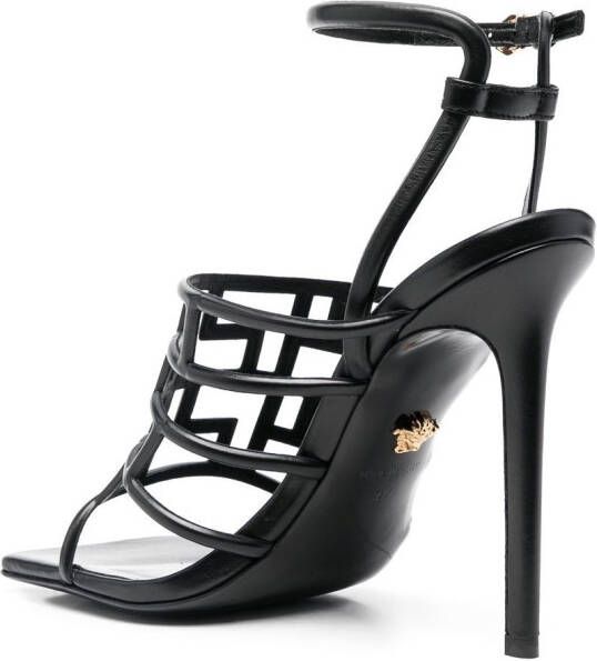 Versace Sandalen met uitgesneden detail Zwart