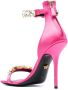 Versace Satijnen 110mm sandalen verfraaid met kristallen Roze - Thumbnail 3