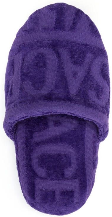 Versace Slippers met logo Paars