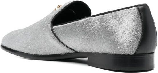 Versace Slippers met Medusa logo Grijs