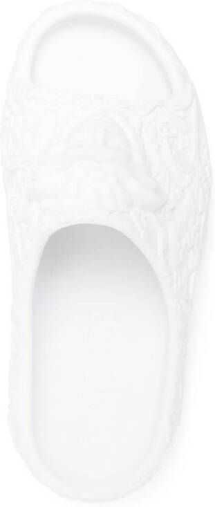 Versace Slippers met Medusa plakkaat Wit