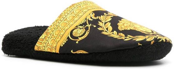 Versace I Love Baroque slippers Zwart