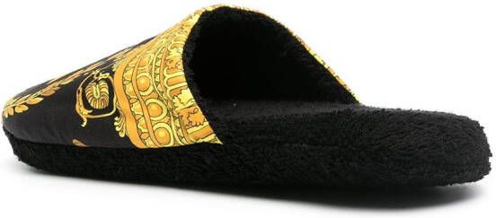 Versace I Love Baroque slippers Zwart