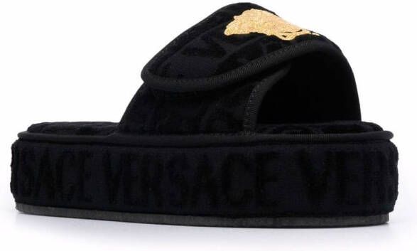 Versace Allover slippers Zwart