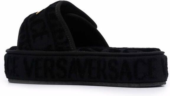 Versace Allover slippers Zwart