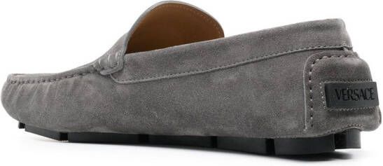 Versace Suède loafers Grijs