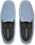 Versace Suède loafers met stiksels Blauw - Thumbnail 3