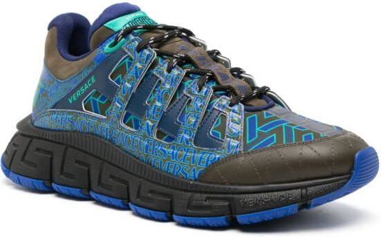 Versace Trigreca chunky sneakers Blauw