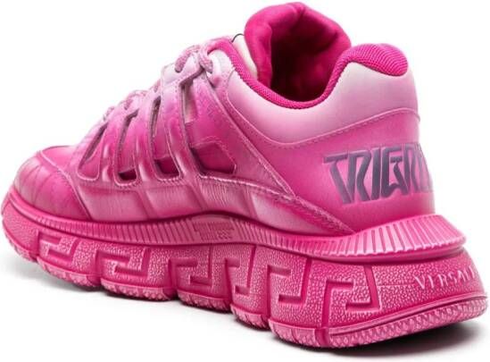 Versace Trigreca leren sneakers Roze