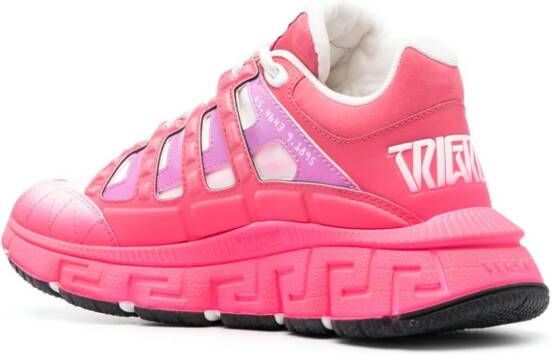 Versace Trigreca leren sneakers Roze