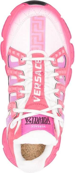 Versace Trigreca leren sneakers Roze