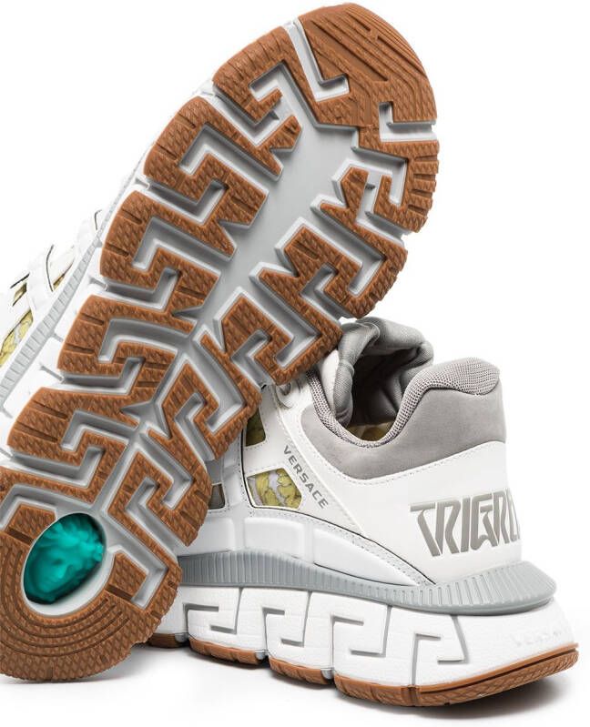 Versace Trigreca sneakers met chunky zool Wit