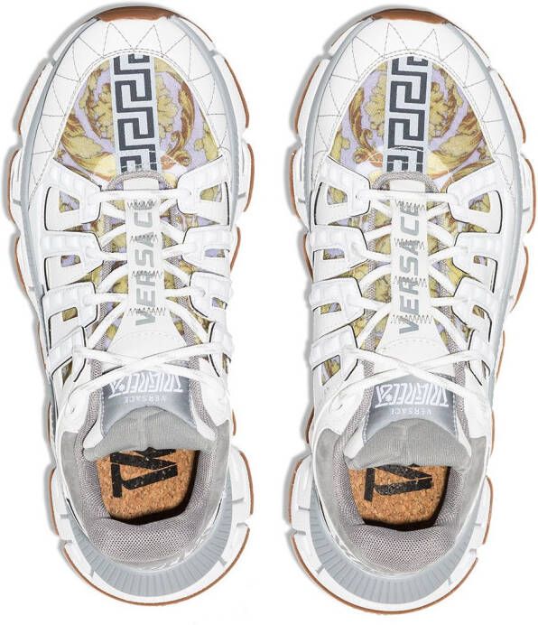 Versace Trigreca sneakers met chunky zool Wit