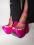 Versace Triplateau sandalen Roze - Thumbnail 3