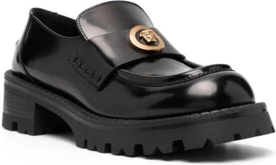 Versace Alia 50mm lakleren loafers Zwart