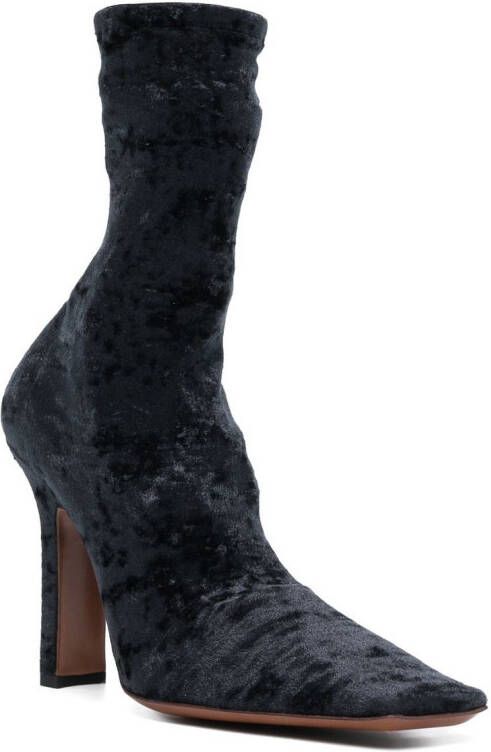 VETEMENTS Fluwelen soklaarzen Zwart