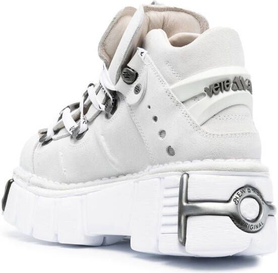 VETEMENTS New Rock sneakers met plateauzool Wit