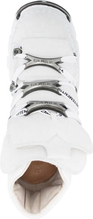 VETEMENTS New Rock sneakers met plateauzool Wit