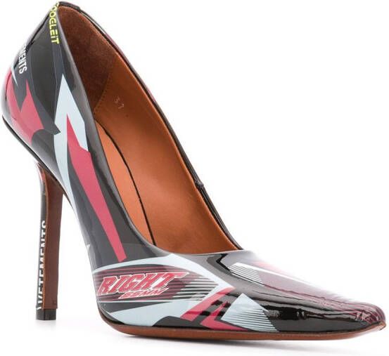 VETEMENTS Pumps met spitse neus Rood