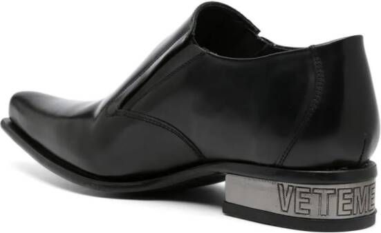 VETEMENTS x New Rock loafers Zwart