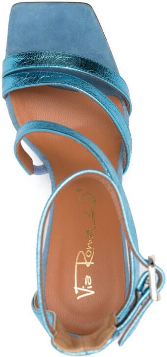 Via Roma 15 Sandalen met open neus Blauw