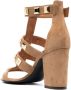 Via Roma 15 Sandalen verfraaid met studs Bruin - Thumbnail 3