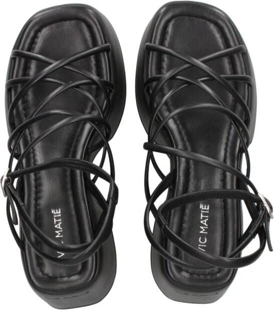 Vic Matie Sandalen met plateauzool Zwart
