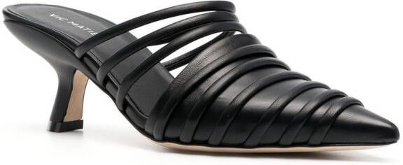 Vic Matie Leren sandalen Zwart