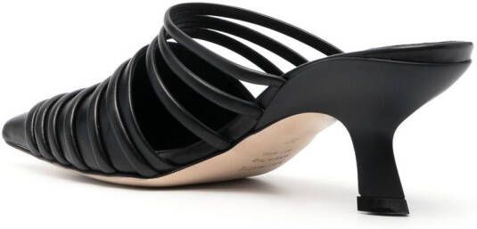 Vic Matie Leren sandalen Zwart