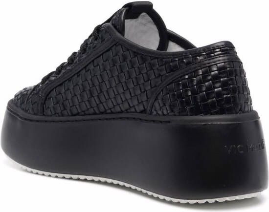 Vic Matie Leren sneakers Zwart