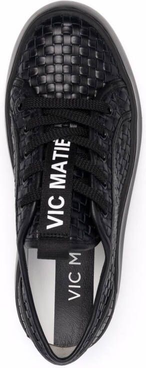 Vic Matie Leren sneakers Zwart