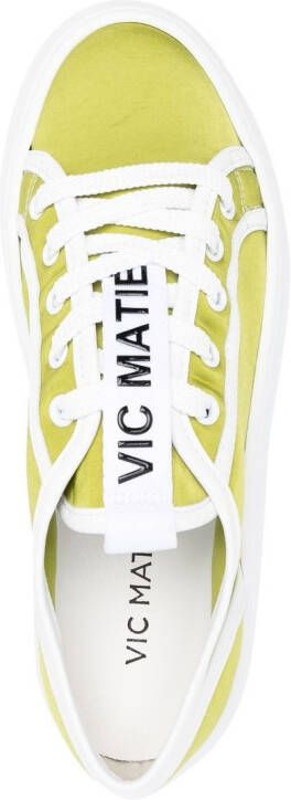 Vic Matie Leren sneakers Groen