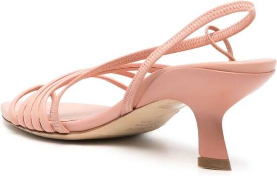 Vic Matie Slash leren sandalen Roze