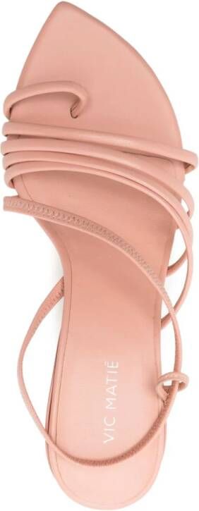 Vic Matie Slash leren sandalen Roze