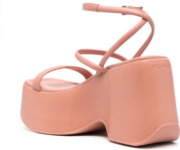 Vic Matie Yoko sandalen met sleehak Roze