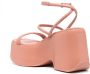 Vic Matie Yoko sandalen met sleehak Roze - Thumbnail 3