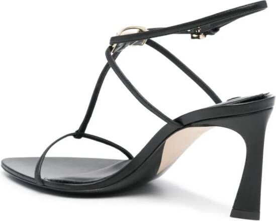 Victoria Beckham Frame Detail 75 mm leren sandalen Zwart