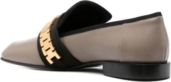 Victoria Beckham Mila leren loafers Bruin