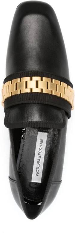 Victoria Beckham Mila leren loafers Zwart